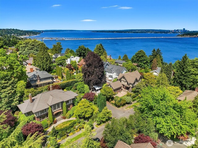 3804 S Mcclellan St, Seattle, WA 98144 - aerial view of residential area featuring a nearby body of water
