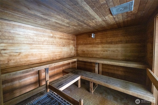 3207 SW 319th St Unit 48, Federal Way, WA 98023 - relaxing sauna / steam room with wood ceiling and wood walls