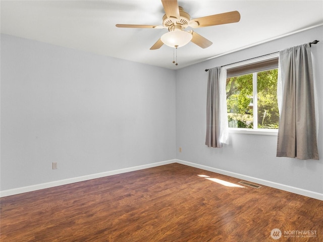 3929 Westpark Ct NW, Olympia, WA 98502 - unfurnished room featuring wood finished floors and a ceiling fan