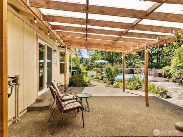3929 Westpark Ct NW, Olympia, WA 98502 - view of patio / terrace featuring entry steps and a pergola