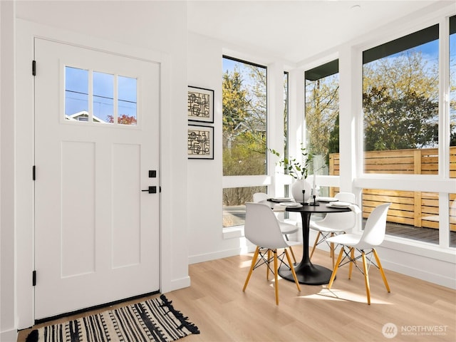 1525 N 39th St, Seattle, WA 98103 - foyer with light wood finished floors and plenty of natural light
