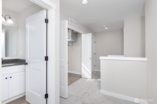 314 4th Ave S, Algona, WA 98001 - hall featuring recessed lighting and light carpet