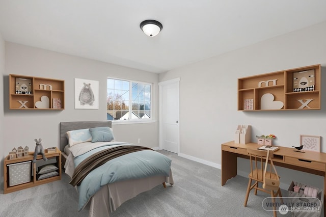 314 4th Ave S, Algona, WA 98001 - carpeted bedroom with a desk and baseboards
