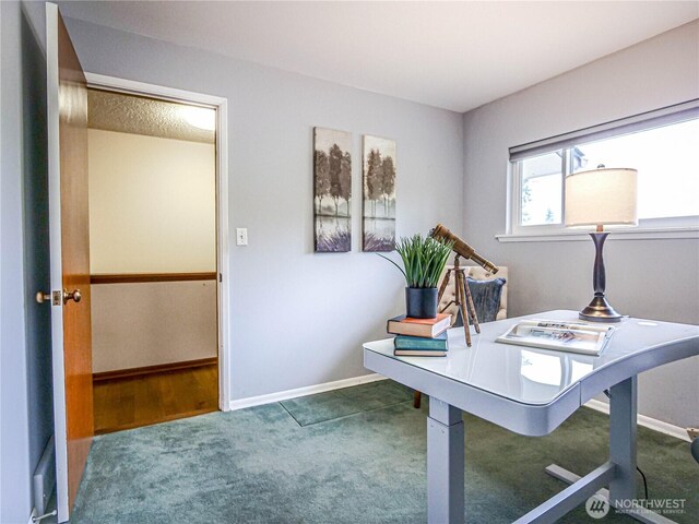 1709 NW 99th St, Seattle, WA 98117 - carpeted home office featuring baseboards