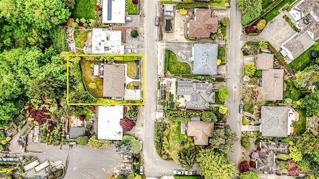 1709 NW 99th St, Seattle, WA 98117 - aerial view of residential area with property boundaries highlighted