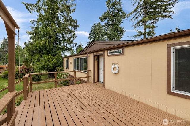 1171 E Trails End Dr, Belfair, WA 98528 - view of wooden deck