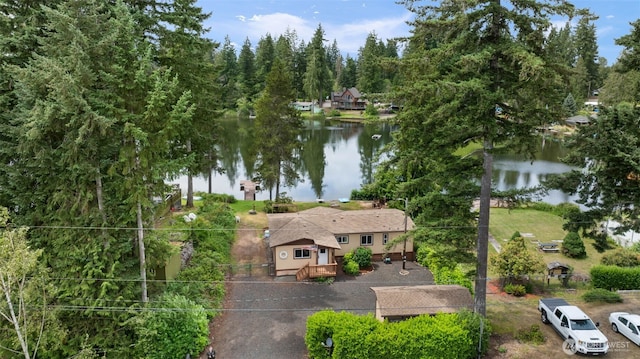 1171 E Trails End Dr, Belfair, WA 98528 - aerial view of property and surrounding area with a nearby body of water
