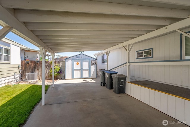 2240 W Broadway Ave Unit 25, Moses Lake, WA 98837 - view of patio with central air condition unit