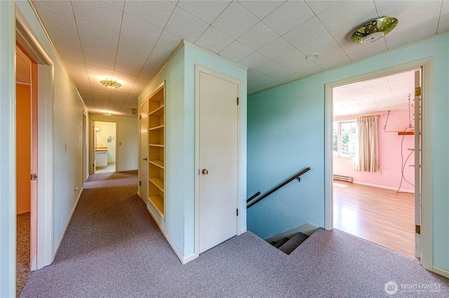 1415 E 2nd St, Port Angeles, WA 98362 - corridor with an upstairs landing and carpet