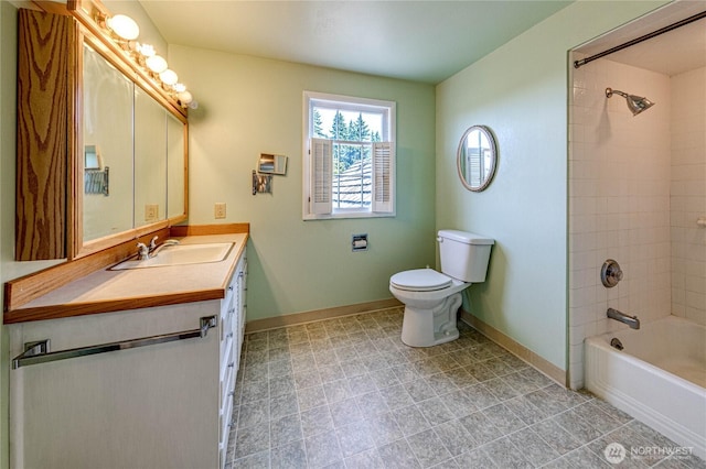 1415 E 2nd St, Port Angeles, WA 98362 - bathroom featuring vanity and tub / shower combination