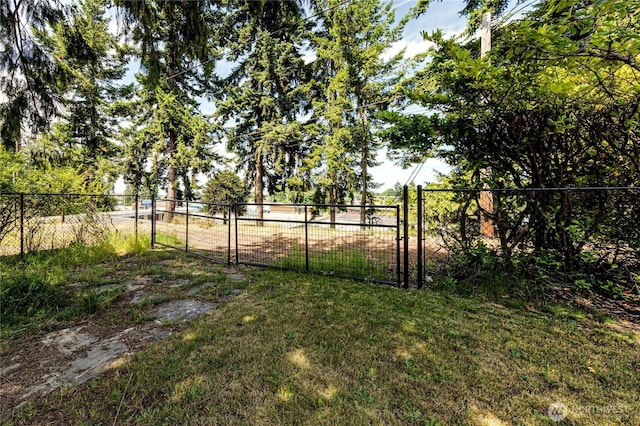 1415 E 2nd St, Port Angeles, WA 98362 - view of yard featuring a gate