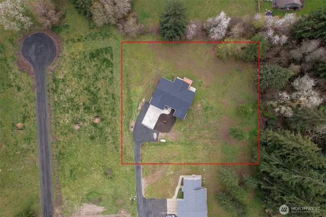 24 Hurd Rd, Elma, WA 98541 - aerial view of property's location featuring property parcel outlined