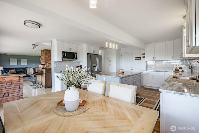 2483 Hilltop Rd, Ferndale, WA 98248 - dining space featuring light wood-style floors