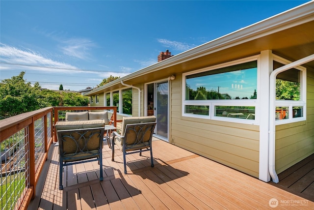 2483 Hilltop Rd, Ferndale, WA 98248 - wooden deck with an outdoor hangout area