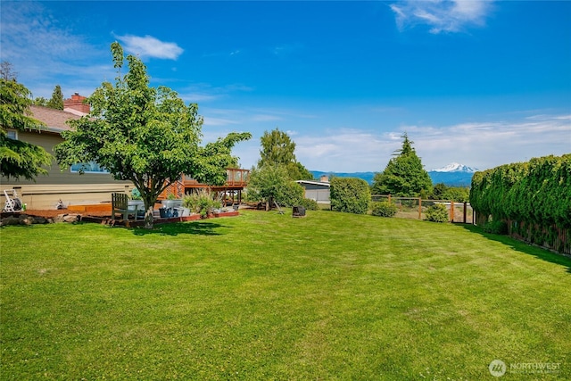 2483 Hilltop Rd, Ferndale, WA 98248 - view of yard featuring a mountain view