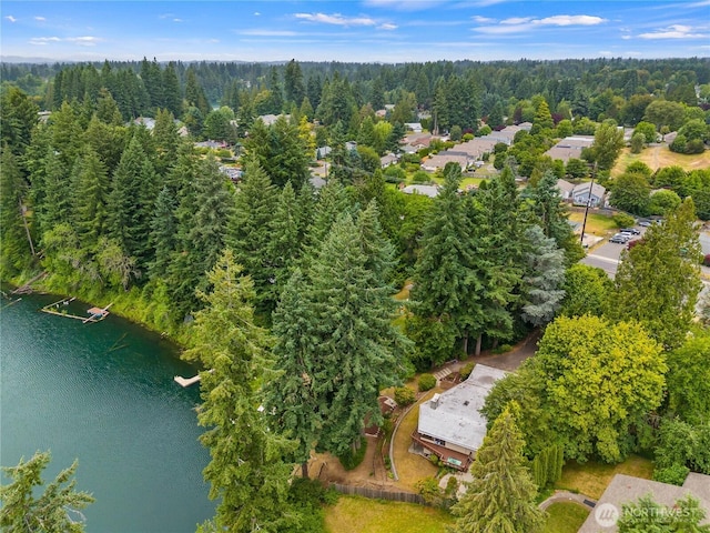 2219 Yelm Hwy SE, Olympia, WA 98501 - aerial overview of property's location featuring a nearby body of water and a forest