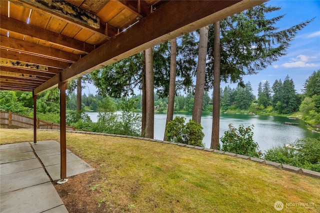 2219 Yelm Hwy SE, Olympia, WA 98501 - view of yard with a water view and a patio area