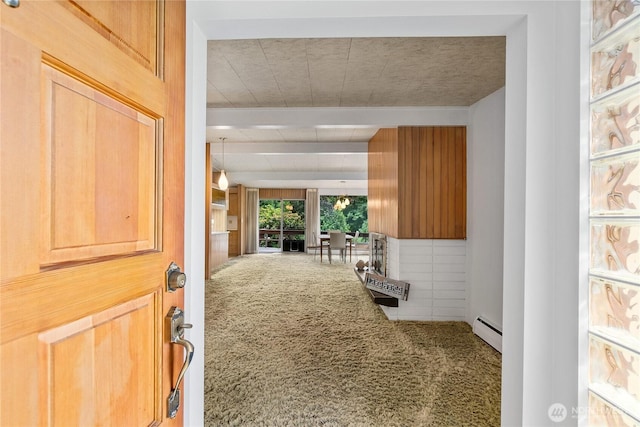 2219 Yelm Hwy SE, Olympia, WA 98501 - hallway with carpet and a baseboard heating unit