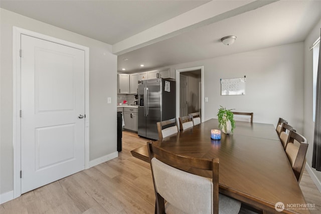 135 F St SE, Ephrata, WA 98823 - dining room featuring light wood finished floors and recessed lighting