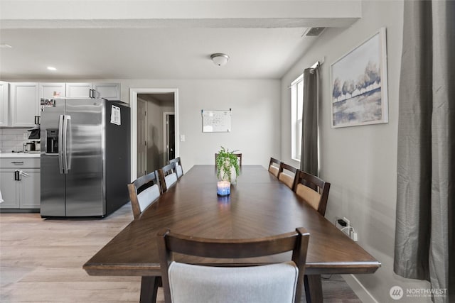 135 F St SE, Ephrata, WA 98823 - dining space featuring light wood finished floors and recessed lighting