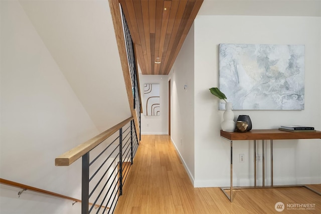 3659 Whitman Ave N, Seattle, WA 98103 - hallway featuring wood finished floors and baseboards
