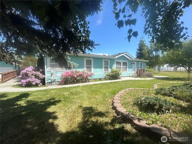 72 Misty Glen Ln, Sequim, WA 98382 - view of front of house with a front yard