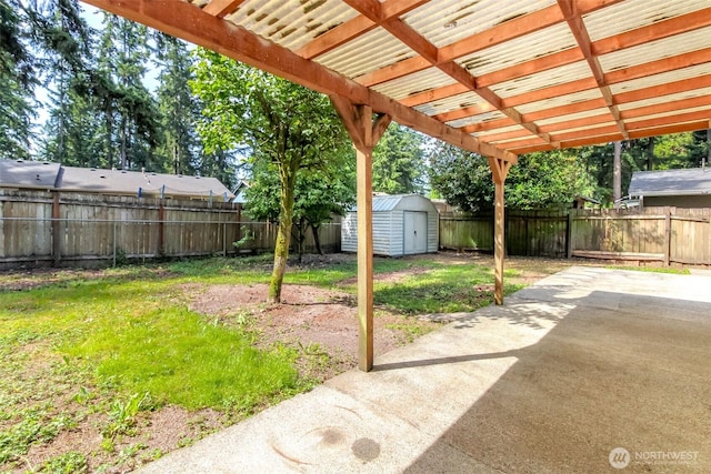 26622 190th Ave SE, Covington, WA 98042 - fenced backyard featuring a patio, a shed, and a pergola
