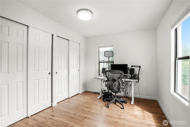 8739 17th Ave NW, Seattle, WA 98117 - office featuring healthy amount of natural light and wood finished floors
