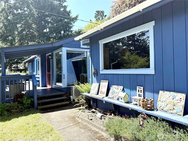 27805 L Pl, Ocean Park, WA 98640 - doorway to property featuring a wooden deck