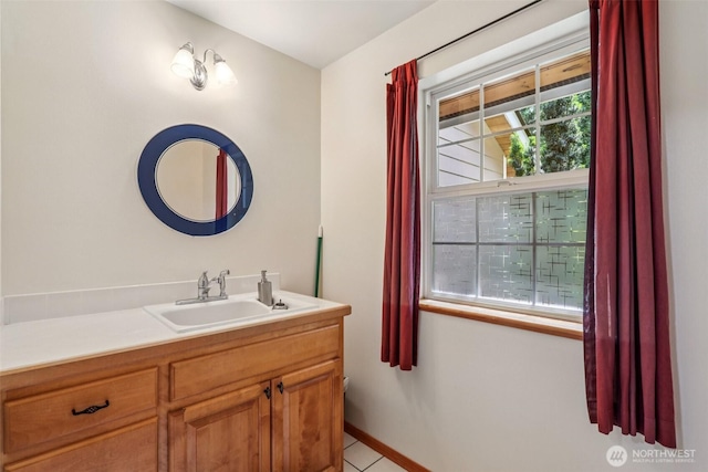 6611 Menzel Lake Rd, Granite Falls, WA 98252 - bathroom featuring vanity and baseboards