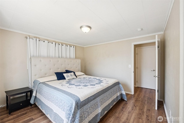 2735 Mcleod Rd, Bellingham, WA 98225 - bedroom with wood finished floors and ornamental molding