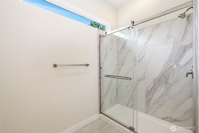 3124 Oas Dr W, University Place, WA 98466 - full bathroom with a marble finish shower and baseboards