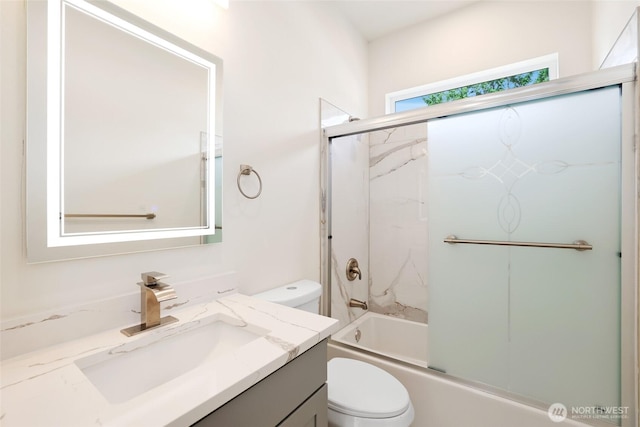3124 Oas Dr W, University Place, WA 98466 - bathroom with vanity and shower / bath combination with glass door