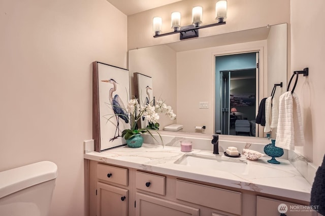 7930SE 34th St Unit 209, Mercer Island, WA 98040 - half bathroom with vanity and toilet