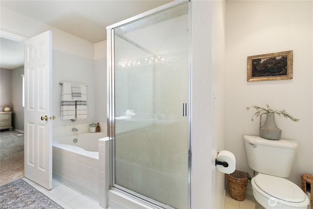 21323 47th Ave E, Spanaway, WA 98387 - bathroom with a garden tub, a shower stall, and tile patterned floors