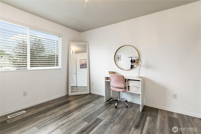 21323 47th Ave E, Spanaway, WA 98387 - office area featuring wood finished floors and baseboards