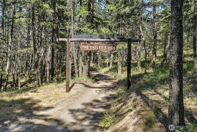 6286 Five Mile Rd, The Dalles, OR 98058 - view of dirt / gravel road with a forest view