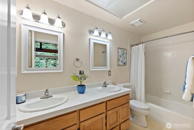 8495 Landing Ln SE, Port Orchard, WA 98367 - bathroom with double vanity and shower / tub combo