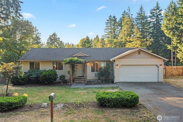 1910 192nd Avenue Ct SW, Lakebay, WA 98349 - single story home featuring driveway, an attached garage, and a shingled roof