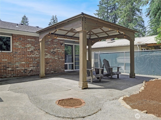 15518SE 304th Pl, Kent, WA 98042 - view of patio / terrace with a gazebo