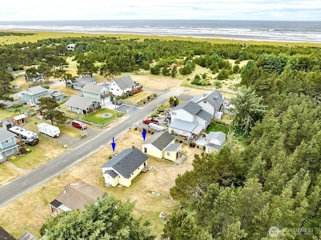1215 199th Pl, Long Beach, WA 98631 - aerial perspective of suburban area with a nearby body of water