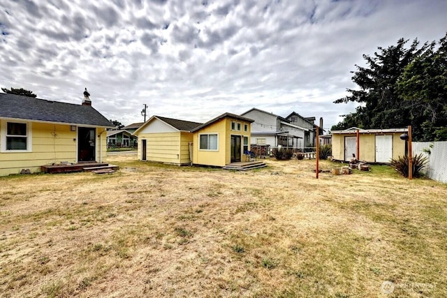 1215 199th Pl, Long Beach, WA 98631 - view of yard featuring a storage shed