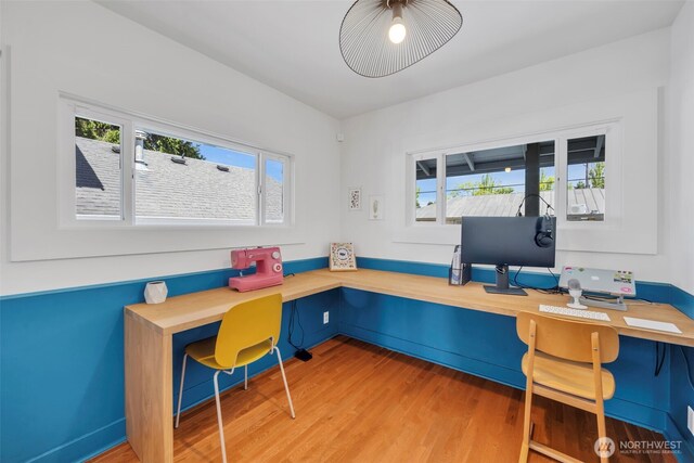 8554 16th Ave NW, Seattle, WA 98117 - office featuring plenty of natural light, light wood-style flooring, and built in study area