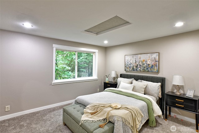 3030 128th Ave SE Unit 6, Bellevue, WA 98005 - bedroom featuring carpet and recessed lighting