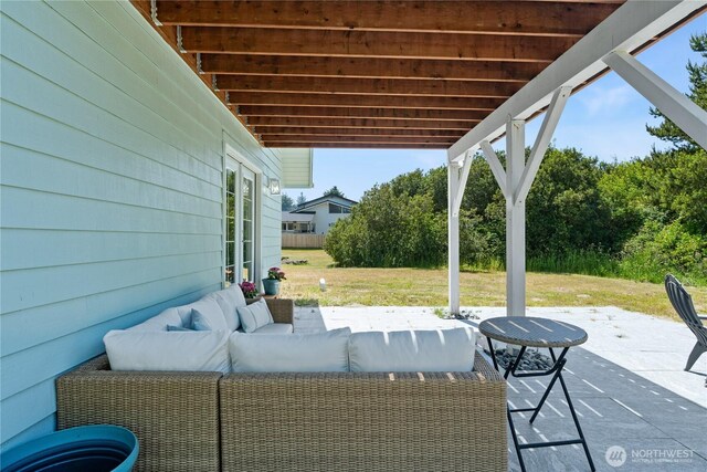 195 Ocean Shores Blvd SW, Ocean Shores, WA 98569 - view of patio / terrace featuring an outdoor hangout area