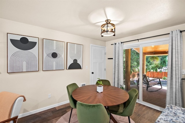 7514 Greenridge St SW, Olympia, WA 98512 - dining room with baseboards and wood finished floors