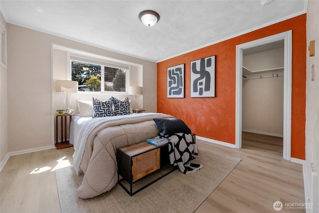 13743 36th Ave NE, Seattle, WA 98125 - bedroom with ornamental molding and light wood-type flooring