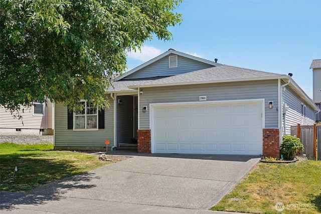 29664 127th Pl SE, Auburn, WA 98092 - single story home featuring a garage, driveway, brick siding, and a front lawn