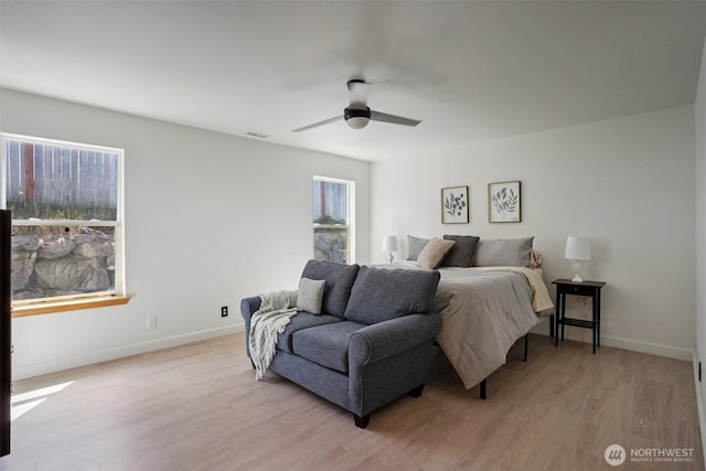 29664 127th Pl SE, Auburn, WA 98092 - bedroom with light wood-style flooring and ceiling fan