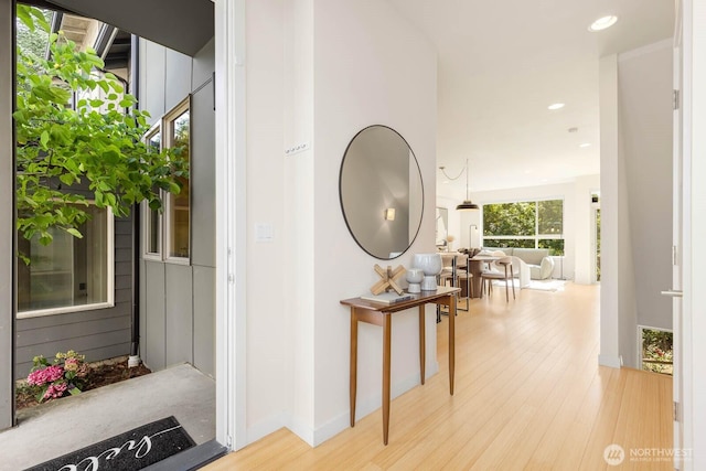 5175 42nd Ave S, Seattle, WA 98118 - hall featuring wood finished floors and recessed lighting